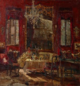 Salle rouge, vers 1922 - Emma Ciardi