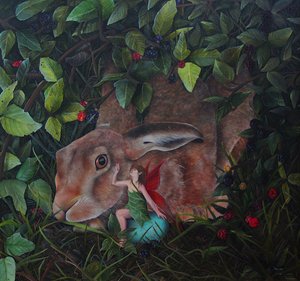 Sous les ronces, 2024 (huile sur toile) - Emma Pewsey