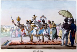 Festival du Feu, Inde, milieu du 19e siècle