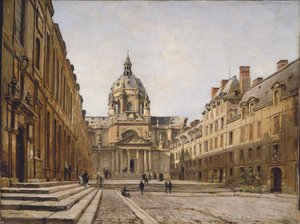 La Cour de la Vieille Sorbonne, 1886 - Emmanuel Lansyer