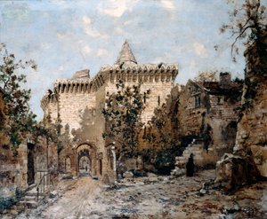 La porte des Cordelières et le château, 1891 - Emmanuel Lansyer