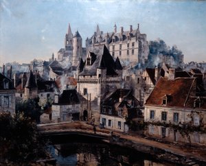 Le Port de Cordelieres et Château Loches, 1891 - Emmanuel Lansyer