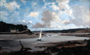 La rivière à mi-marée, 1874 - Emmanuel Lansyer