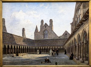 Le cloître du Mont Saint-Michel - Emmanuel Lansyer
