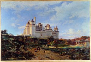 Vue du château de Pierrefonds dans l