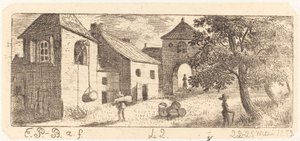 La cour de ferme - Emmanuel Phélippes Beaulieu