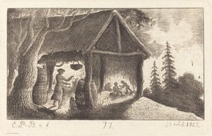 La cabane avec des enfants qui se battent - Emmanuel Phélippes Beaulieu
