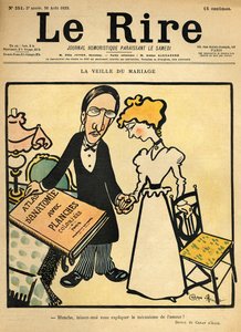 La veille du mariage, dessin de couverture de 