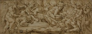Bacchanale avec putti - Enea Salmeggia
