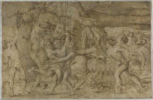Bataille des Lapithes et des Centaures - Enea Vico