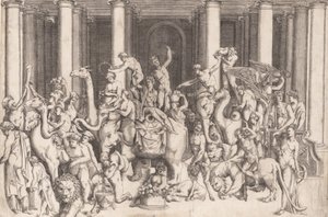 Le triomphe indien de Bacchus - Enea Vico.