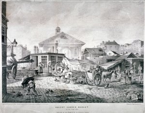 Marché de Covent Garden, Westminster, Londres, 1815