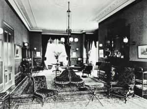 18 Addison Road : salon, 1890 - English Photographer