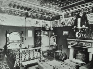 9 Melbury Road : chambre, 1890 - English Photographer