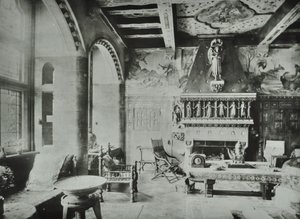 9 Melbury Road : salon, 1890 - English Photographer
