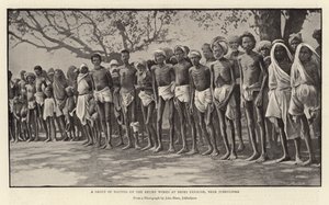 Un groupe de natifs sur les travaux de secours à Deori Panagar, près de Jubbulpore - English Photographer