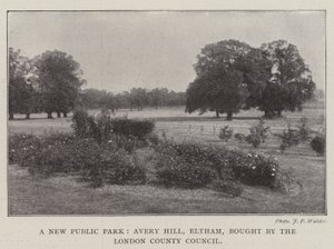 Un nouveau parc public, Avery Hill, Eltham, acheté par le conseil du comté de Londres - English Photographer