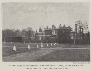 Une nouvelle possession publique, le Rangers Lodge, Greenwich Park, pris en charge par le Conseil du Comté - English Photographer
