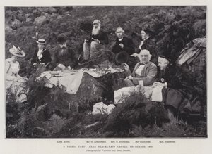Un pique-nique près du château de Blackcraig, septembre 1893