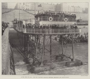 Un voyage en mer par rail, le nouveau chemin de fer électrique entre Brighton et Rottingdean - English Photographer