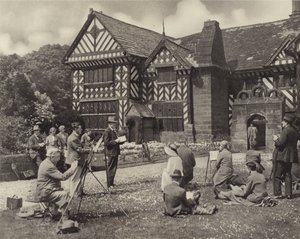 Une classe de dessin à Speke Hall