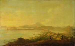 Vue de la côte près de Naples faisant le Grand Tour
