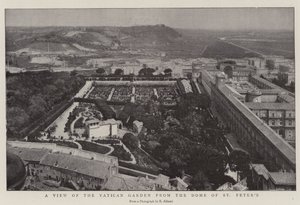 Vue du jardin du Vatican depuis le dôme de Saint-Pierre - English Photographer