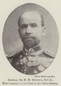 Amiral Sir E H Seymour, KCB, nouveau commandant en chef de la station de Chine - English Photographer