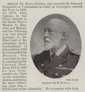 Amiral Sir H Fairfax - English Photographer