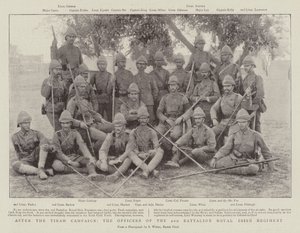 Après la campagne de Tirah, les officiers du 2e bataillon du régiment royal irlandais - English Photographer