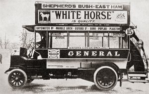 Un omnibus, vers 1910, de L