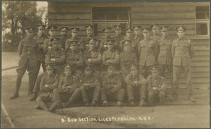 B Sous-section, Leicestershire Royal Horse Artillery, au camp d