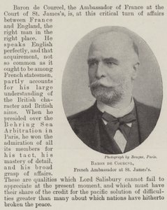 Baron de Courcel, ambassadeur de France à St James - English Photographer