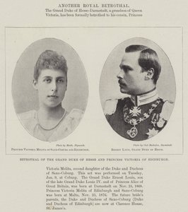 Fiançailles du Grand-Duc de Hesse et de la Princesse Victoria d