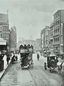 Bishopsgate: nord de Liverpool Street, Londres, 1890 - English Photographer