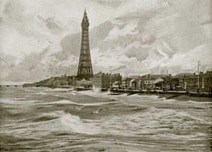 Blackpool, avec sa tour Eiffel (photo n/b) - English Photographer