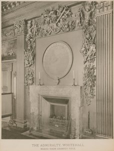 Cheminée de la salle du conseil à l