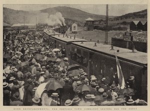 Renforts boers, le commando de la ville de Pretoria partant pour le front - English Photographer