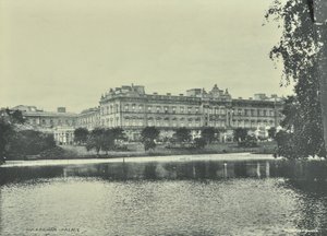 Palais de Buckingham, Buckingham Palace, Westminster LB : vue générale, 1896 - English Photographer