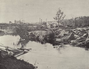 Pont de Burnley, sur la Yarra, après les inondations de juillet 1891 - English Photographer