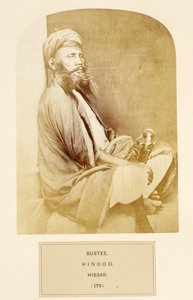 Bustee, hindou, Hissar, de The People of India, par J. Forbes Watson, publié en 1868 - English Photographer