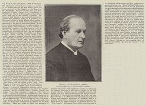 Chanoine et archidiacre Farrar, le nouveau chapelain de la Chambre des communes - English Photographer
