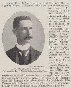 Capitaine C McNeile Parsons, commandant le détachement des Royal Marines pour la Chine - English Photographer