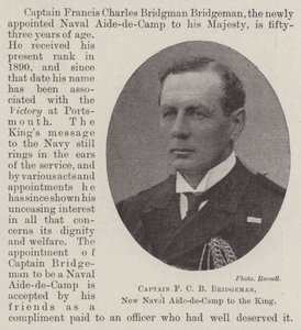 Le capitaine F C B Bridgeman, nouveau aide de camp naval du roi - English Photographer