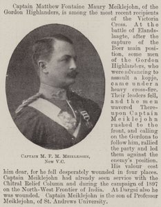 Capitaine M F M Meiklejohn, nouveau VC