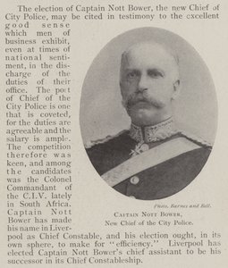 Capitaine Nott Bower, nouveau chef de la police de la ville - English Photographer