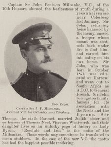 Capitaine Sir J P Milbanke, récompensé par la VC pour bravoure près de Colesberg - English Photographer