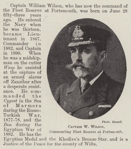 Capitaine W Wilson, commandant de la réserve de la flotte à Portsmouth - English Photographer