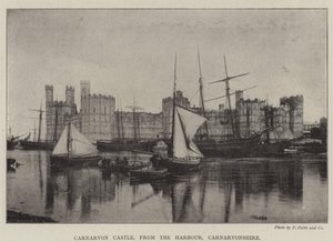 Château de Carnarvon, depuis le port, Carnarvonshire - English Photographer