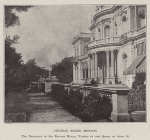 Château Malet, Monaco, la résidence de Sir Edward Malet, visitée par la Reine le 20 avril - English Photographer
